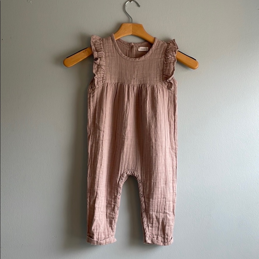 Jamie Kay Organic Cotton Romper Jumpsuit - Rose